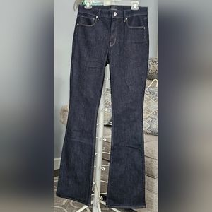 White House Black Market High-Rise Sculpt Skinny Flare Jeans Size 8 Long